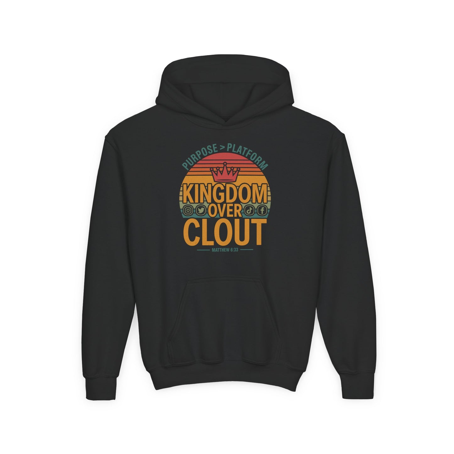 Kingdom Over Clout Youth Hoodie