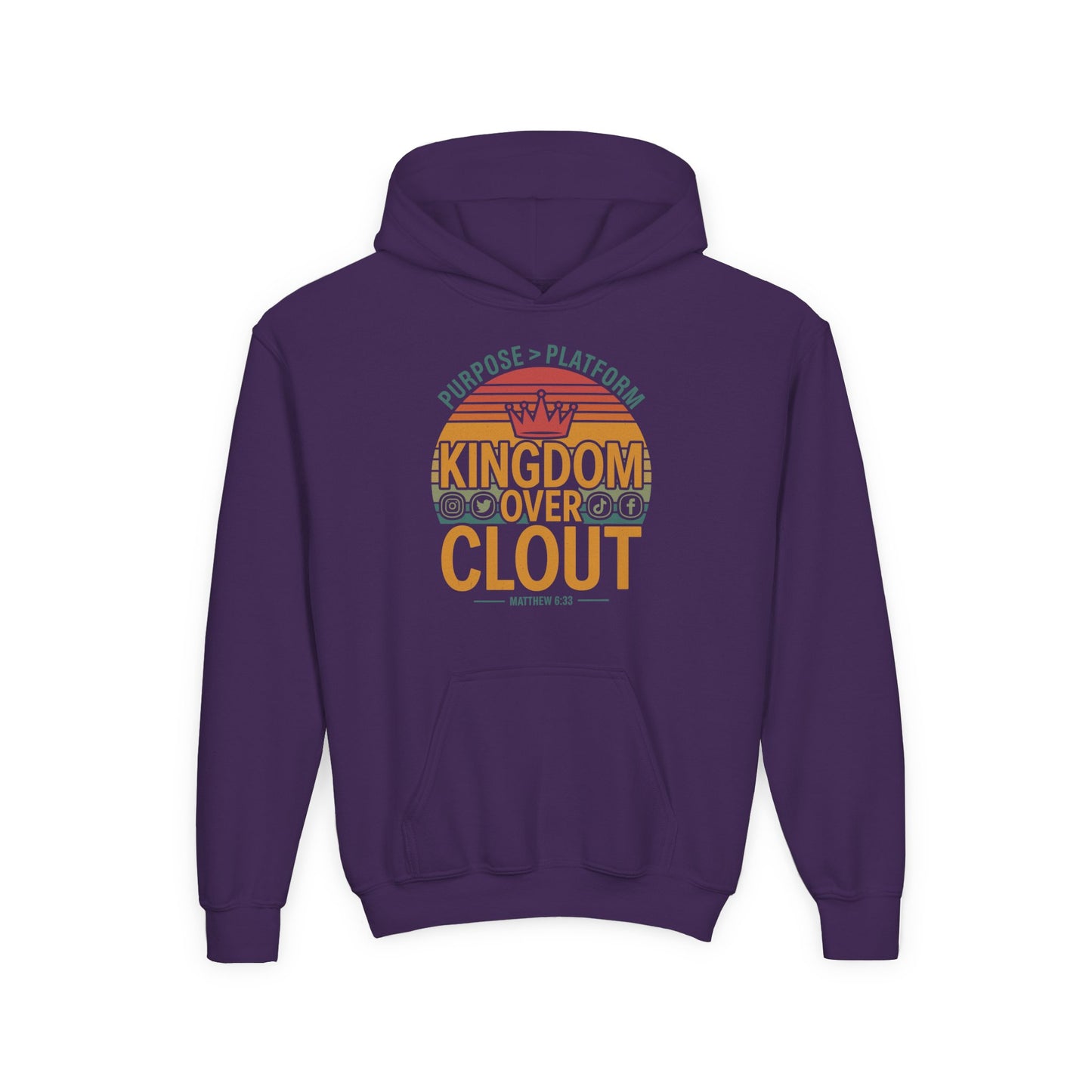 Kingdom Over Clout Youth Hoodie