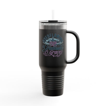 Overflowing with Gratitude & Grace Travel Mug