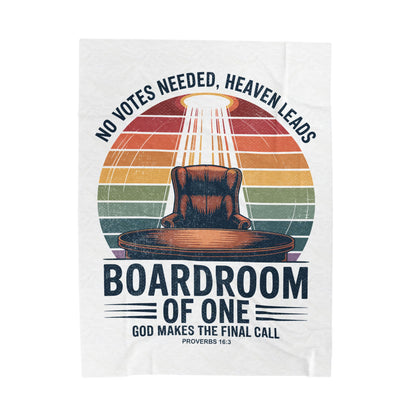 Boardroom of One Velveteen Plush Blanket