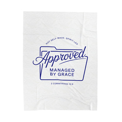 Approved managed by Grace  Velveteen Plush Blanket
