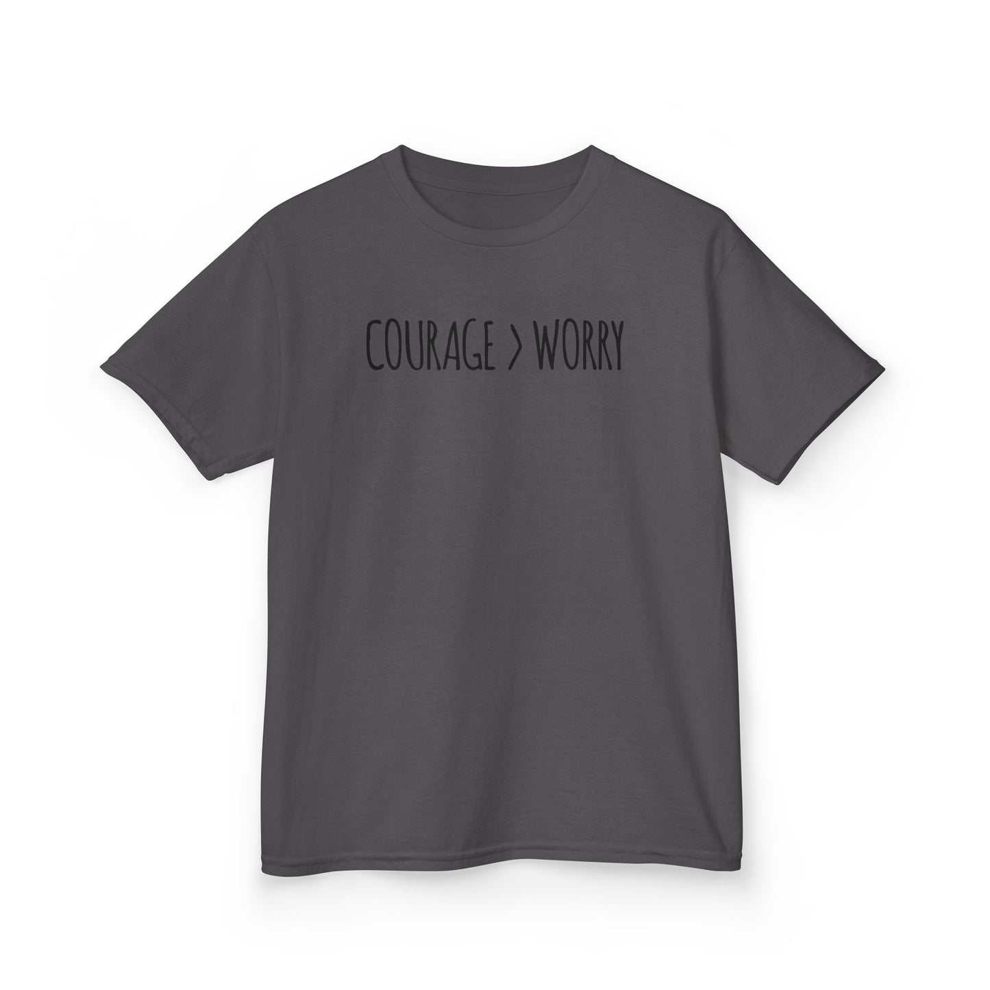 Courage > Worry Kids Tee