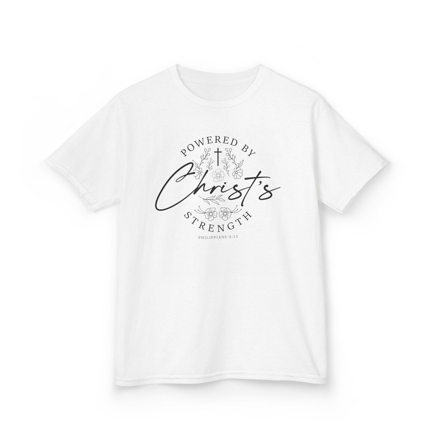 Powered by Christ’s Strength Kids Tee