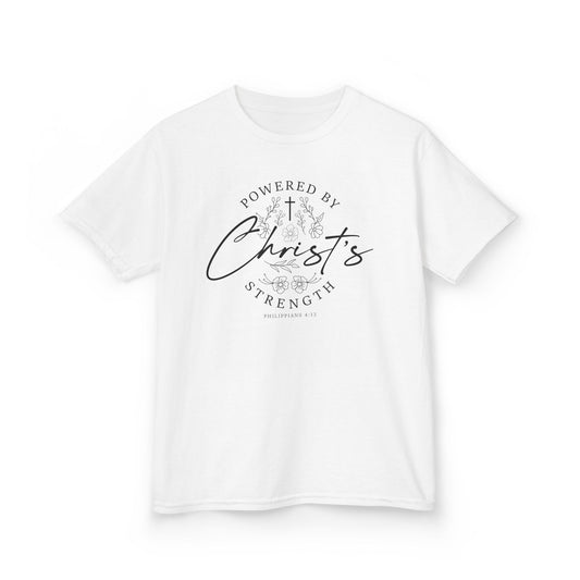 Powered by Christ’s Strength Kids Tee