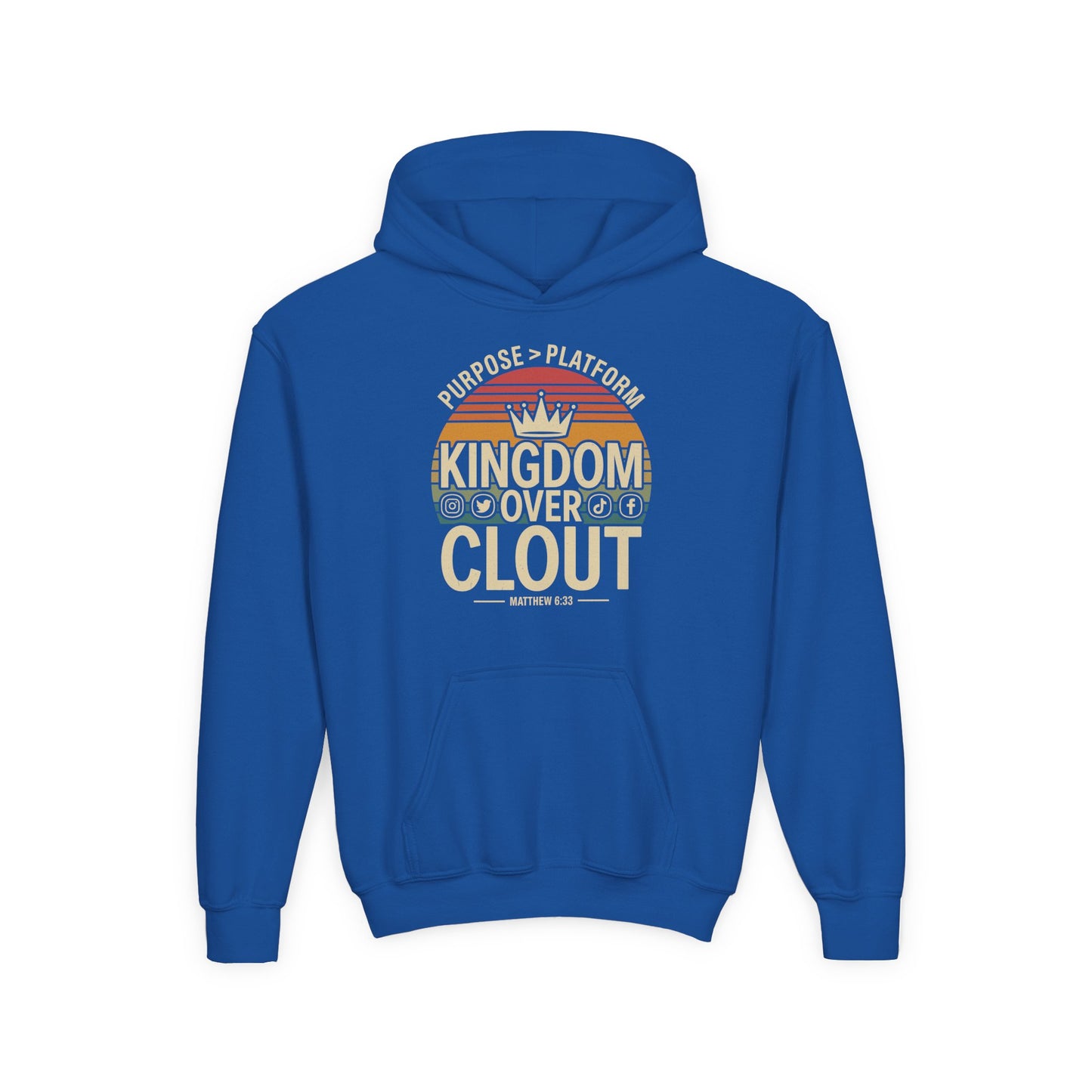 Kingdom Over Clout Youth Hoodie