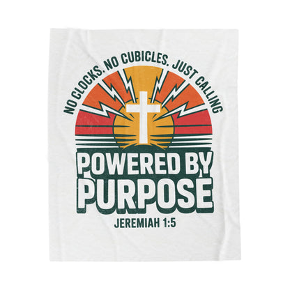 Powered by Purpose Velveteen Plush Blanket