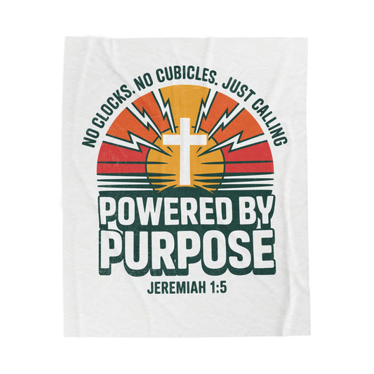 Powered by Purpose Velveteen Plush Blanket