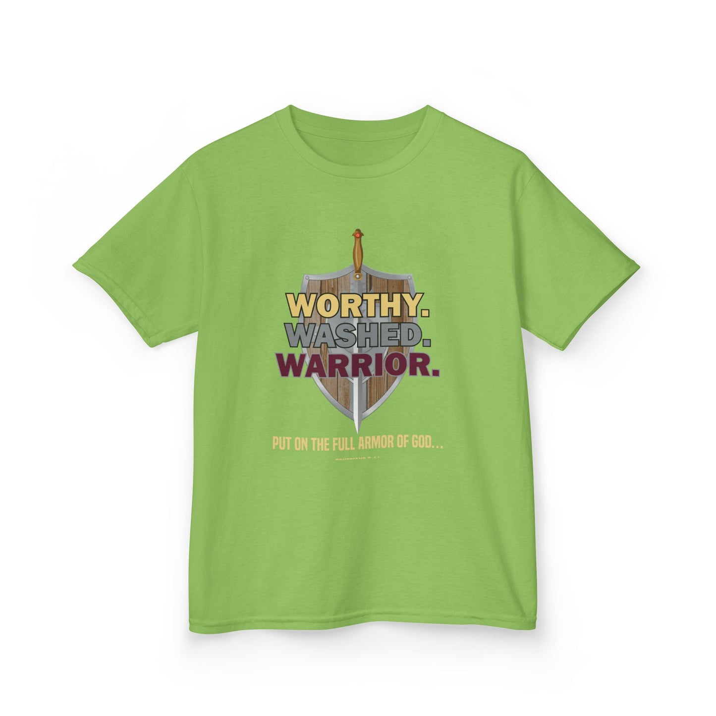 Worthy. Washed. Warrior Kids Tee