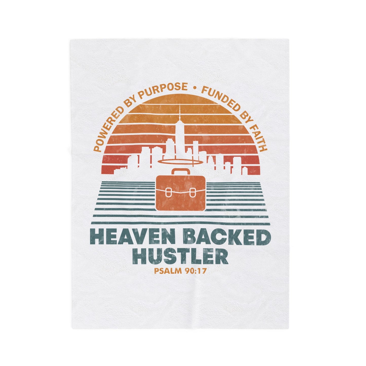 Heaven Backed Hustler Velveteen Plush Blanket