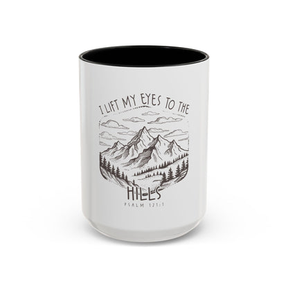 I lift my eyes to the hills Coffee Mug