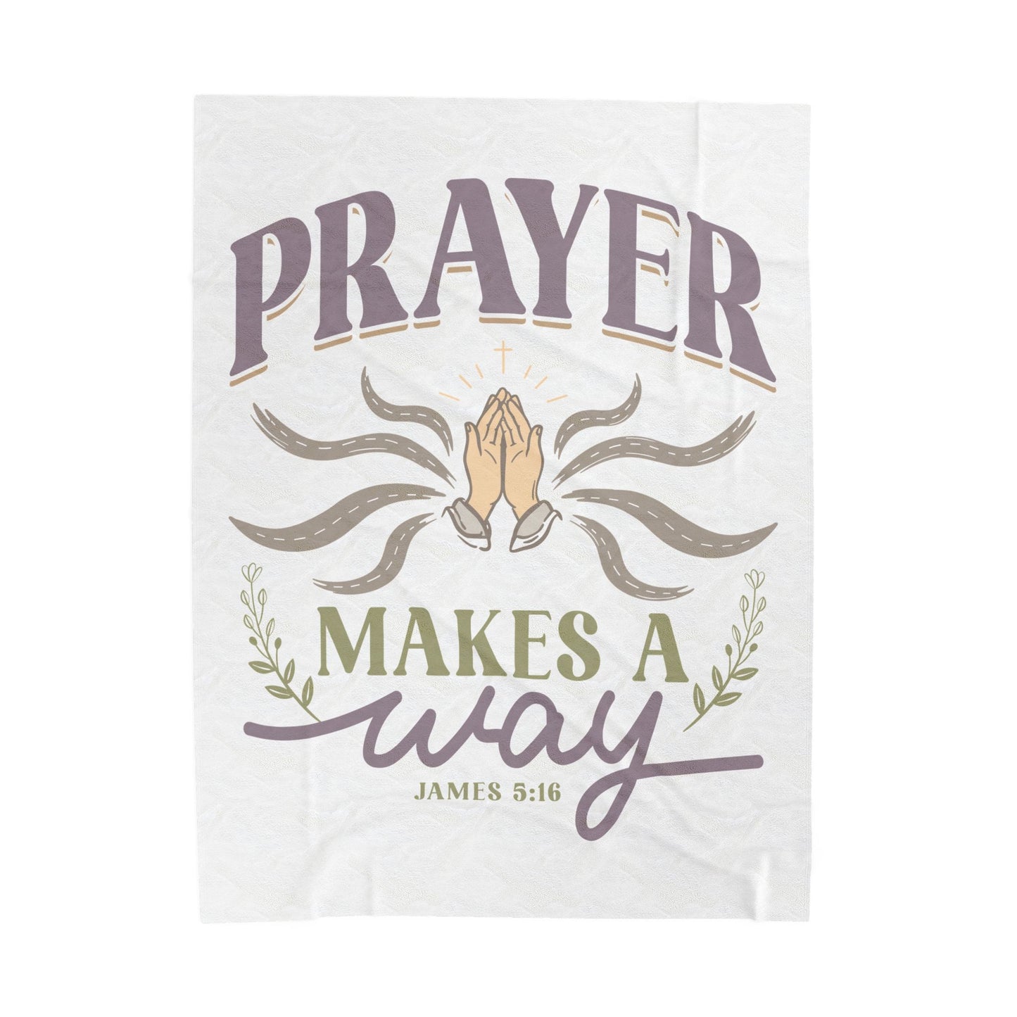 Prayer Makes a Way Velveteen Plush Blanket