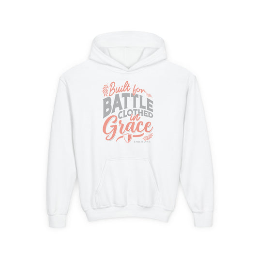 Built for Battle. Clothed in Grace. Youth Hoodie
