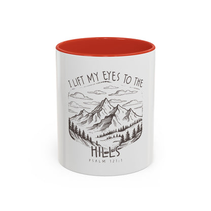 I lift my eyes to the hills Coffee Mug