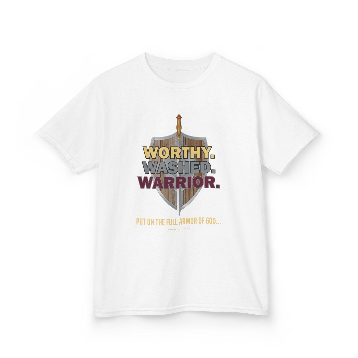 Worthy. Washed. Warrior Kids Tee