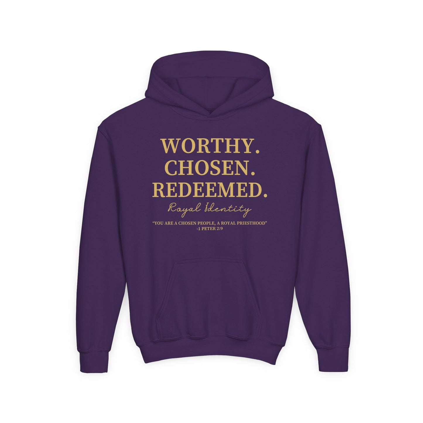 WORTHY. CHOSEN. REDEEMED Youth Hoodie