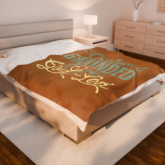 Grateful, Grounded, & God-Led Velveteen Plush Blanket