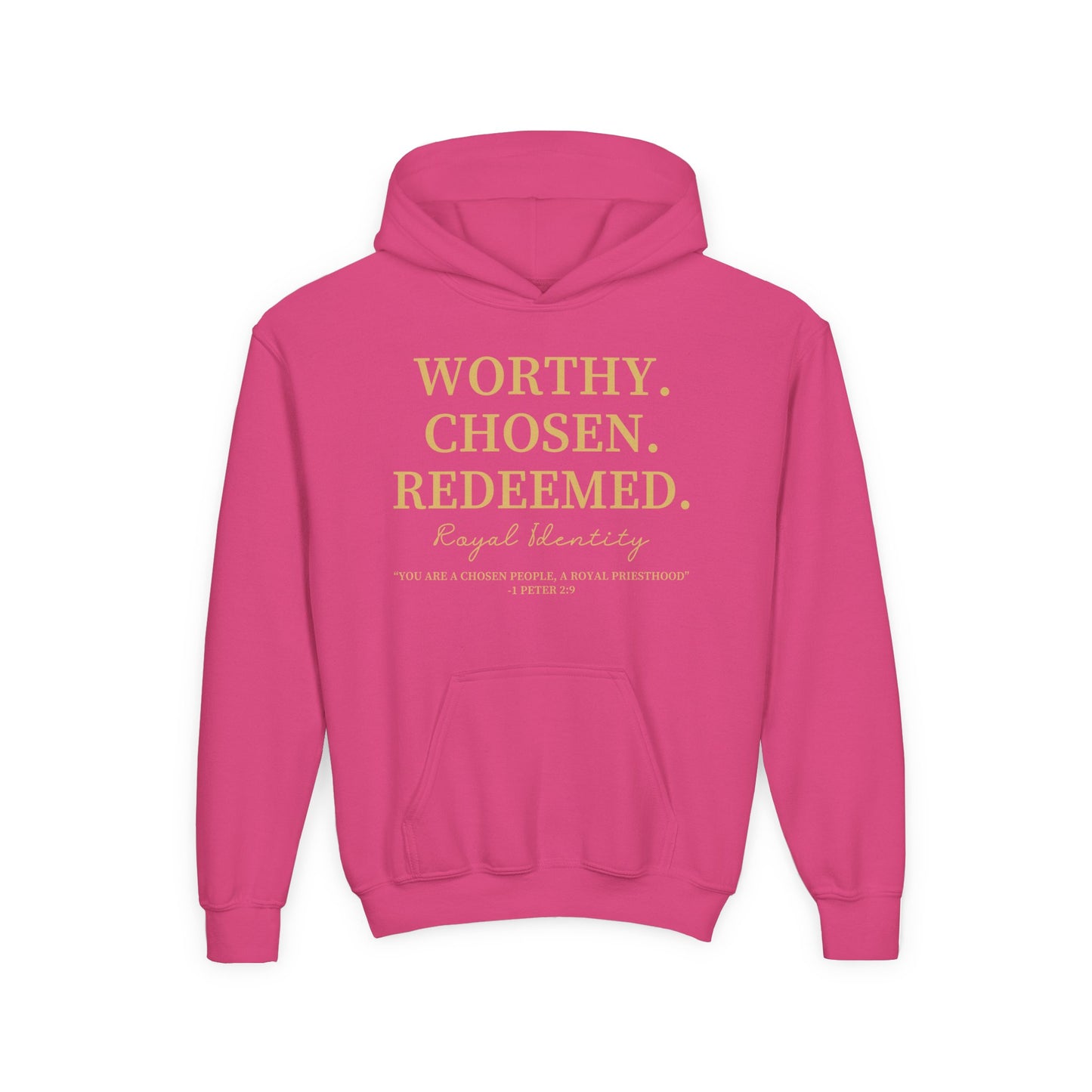 WORTHY. CHOSEN. REDEEMED Youth Hoodie