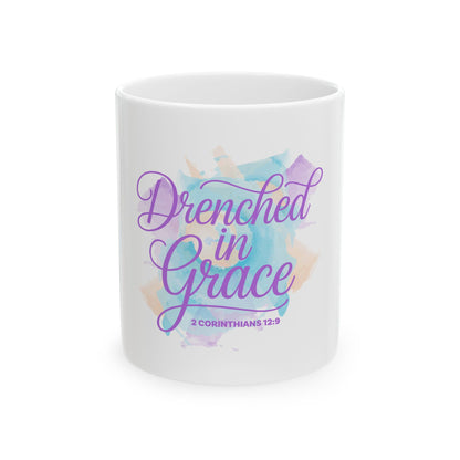 Drenched in Grace Ceramic Mug