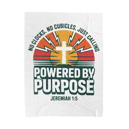 Powered by Purpose Velveteen Plush Blanket