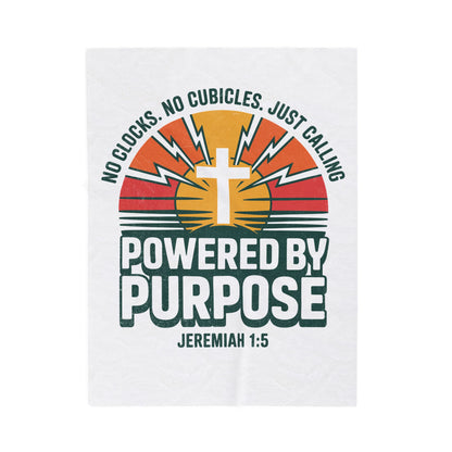 Powered by Purpose Velveteen Plush Blanket