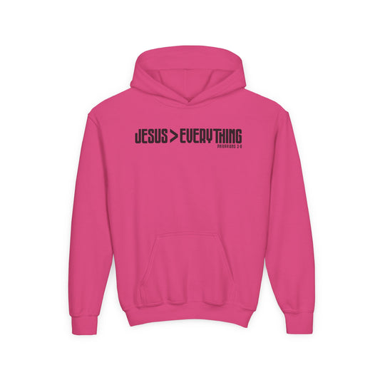 Jesus > Everything Youth Hoodie