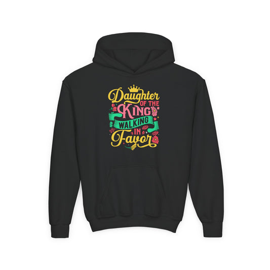 Daughter of the King walking in favor Youth Hoodie