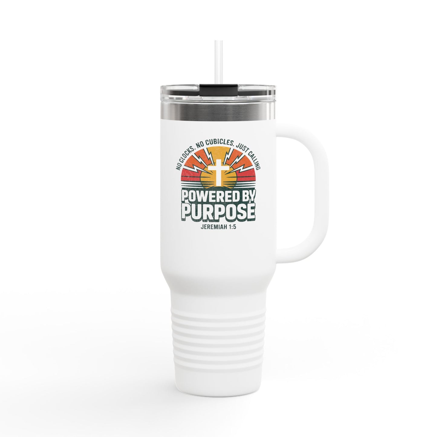Powered by Purpose Travel Mug