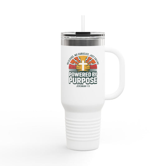 Powered by Purpose Travel Mug