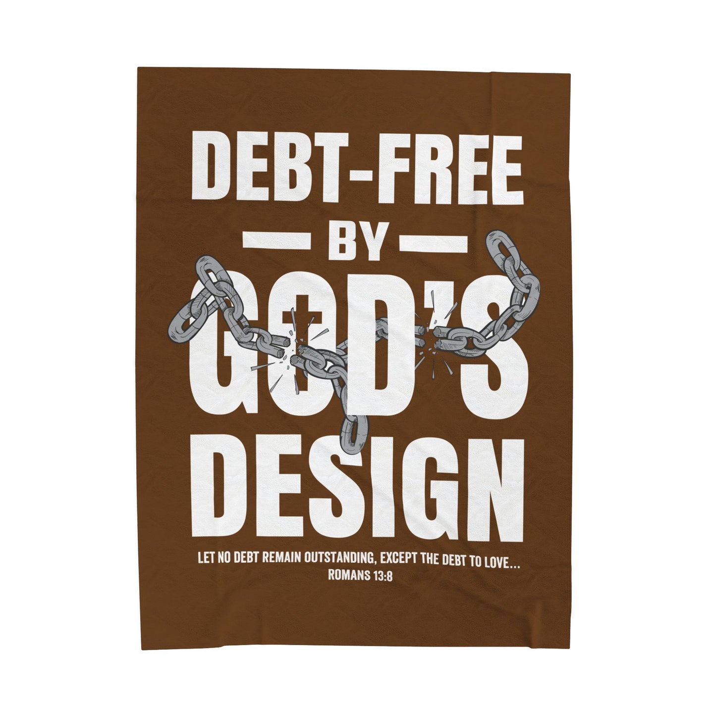 Debt-Free by God’s Design Velveteen Plush Blanket