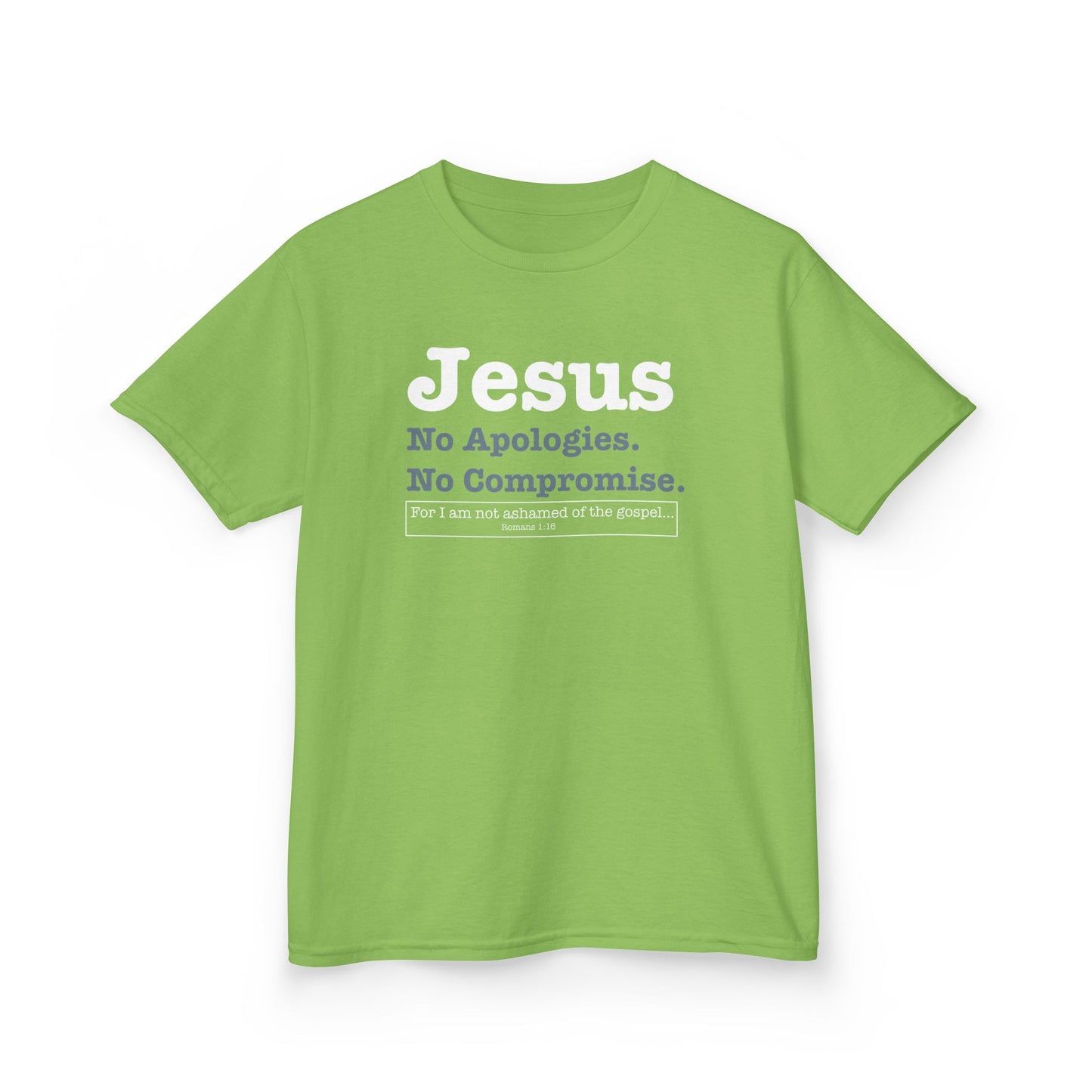 Jesus. No Apologies. No Compromises Kids Tee