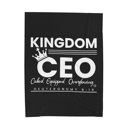 CEO: Christ Empowers Ownership Velveteen Plush Blanket