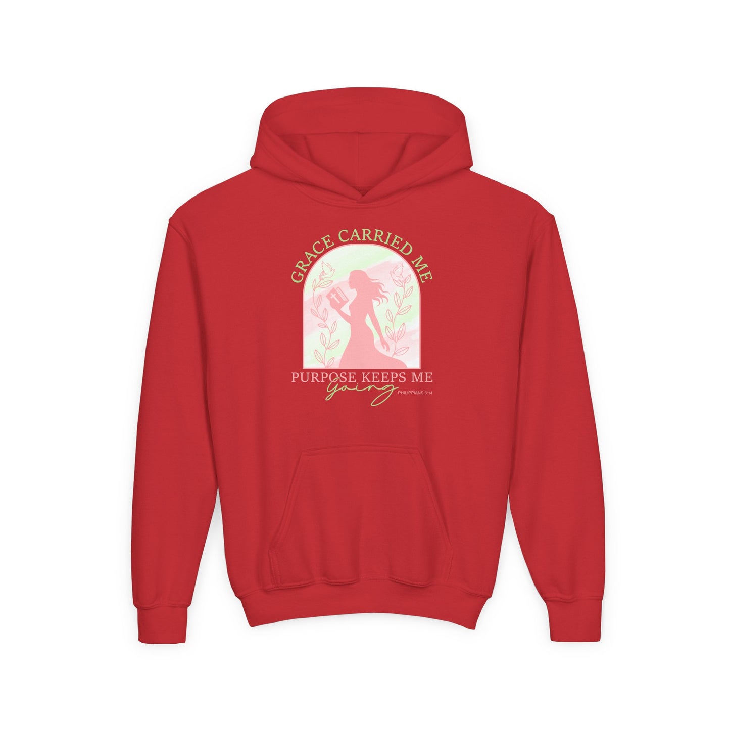Grace Carried Me, Purpose Keeps Me Going Youth Hoodie