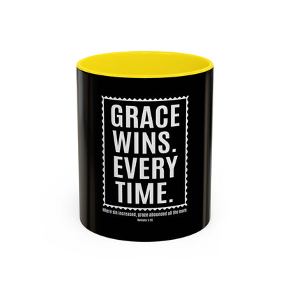 Grace Wins. Every Time Coffee Mug