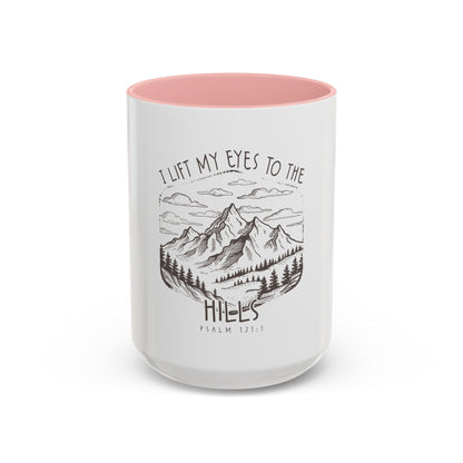 I lift my eyes to the hills Coffee Mug