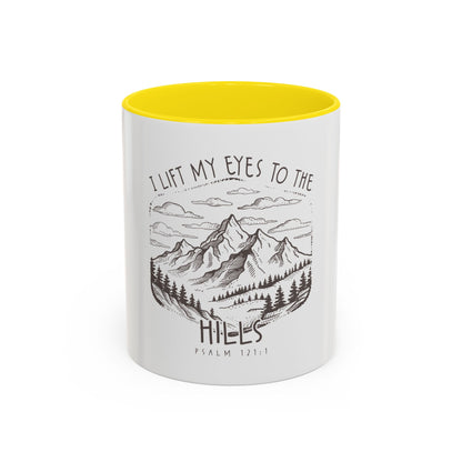 I lift my eyes to the hills Coffee Mug