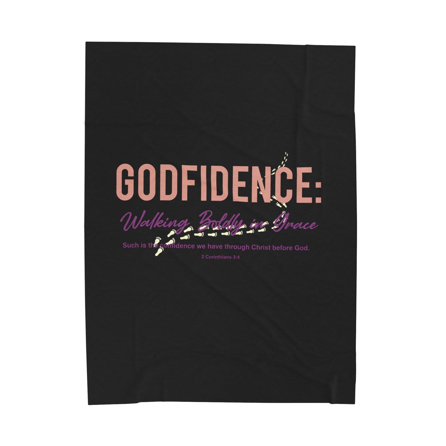 Godfidence: Walking Boldly in Grace Velveteen Plush Blanket