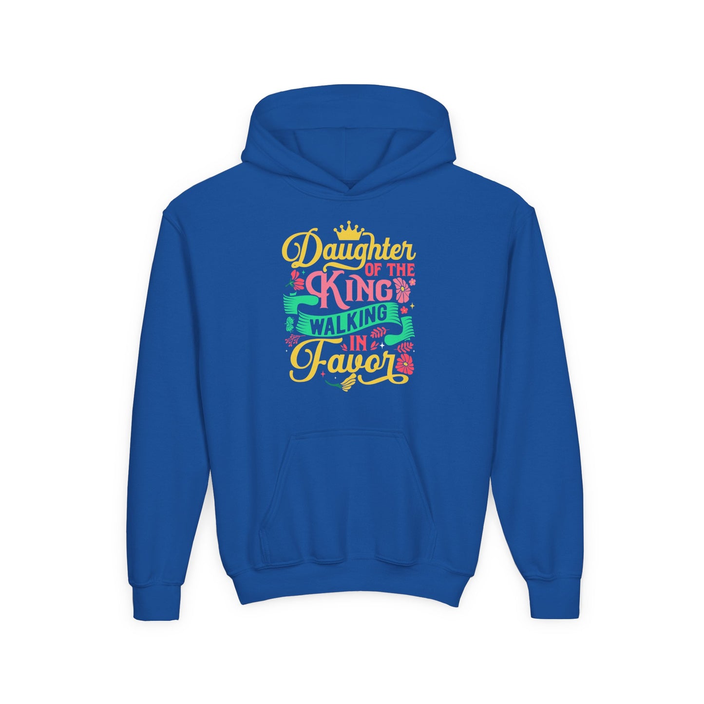 Daughter of the King walking in favor Youth Hoodie