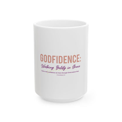 Godfidence: Walking Boldly in Grace Ceramic Mug