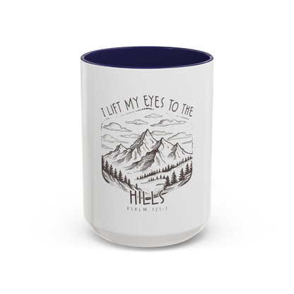 I lift my eyes to the hills Coffee Mug