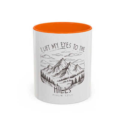 I lift my eyes to the hills Coffee Mug