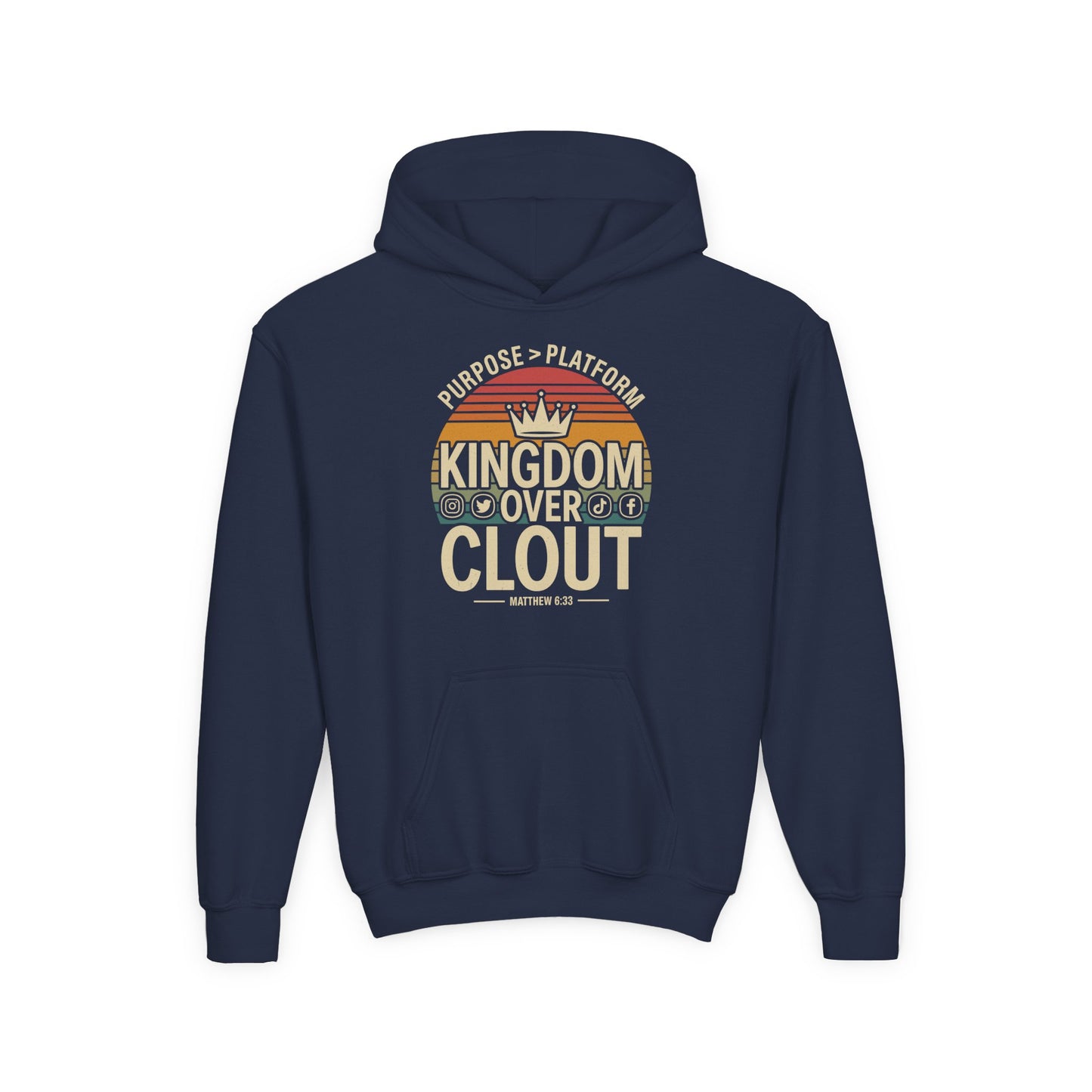 Kingdom Over Clout Youth Hoodie