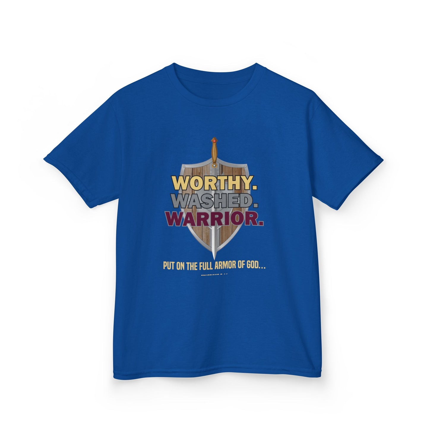 Worthy. Washed. Warrior Kids Tee