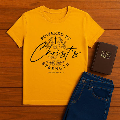Powered By Christ  Tee