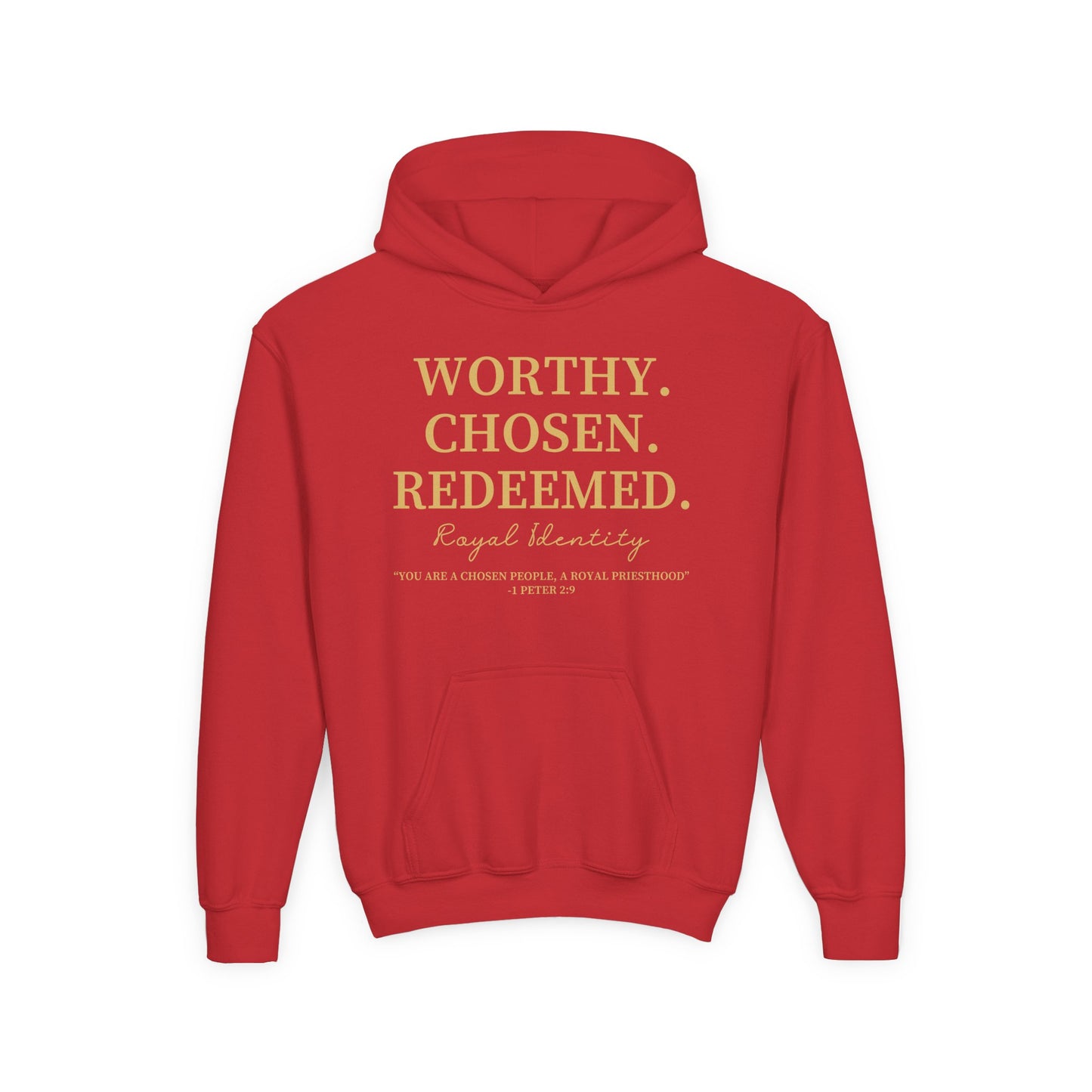 WORTHY. CHOSEN. REDEEMED Youth Hoodie