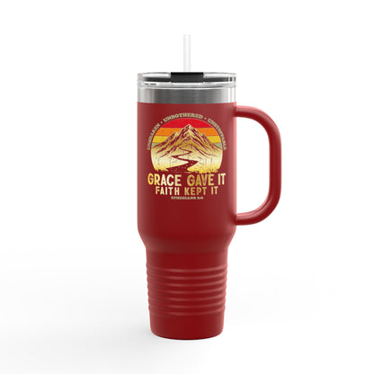 Grace Gave It. Faith Kept It. Travel Mug -