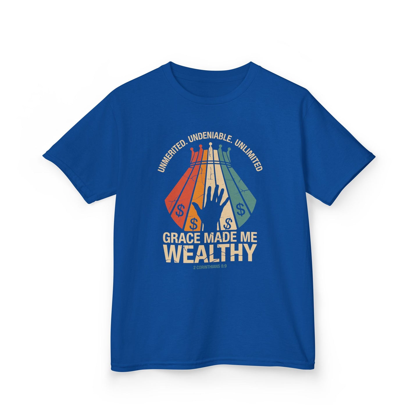 Grace Made Me Wealthy Kids Tee