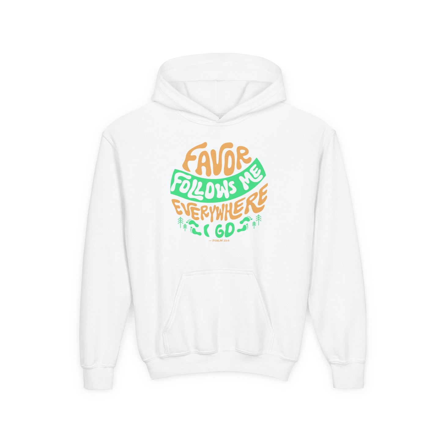 Favor Follows Me Everywhere I Go Youth Hoodie