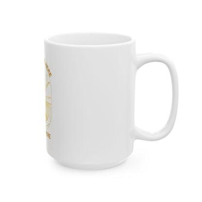Faith Got me Here. Favor keeps me moving Ceramic Mug