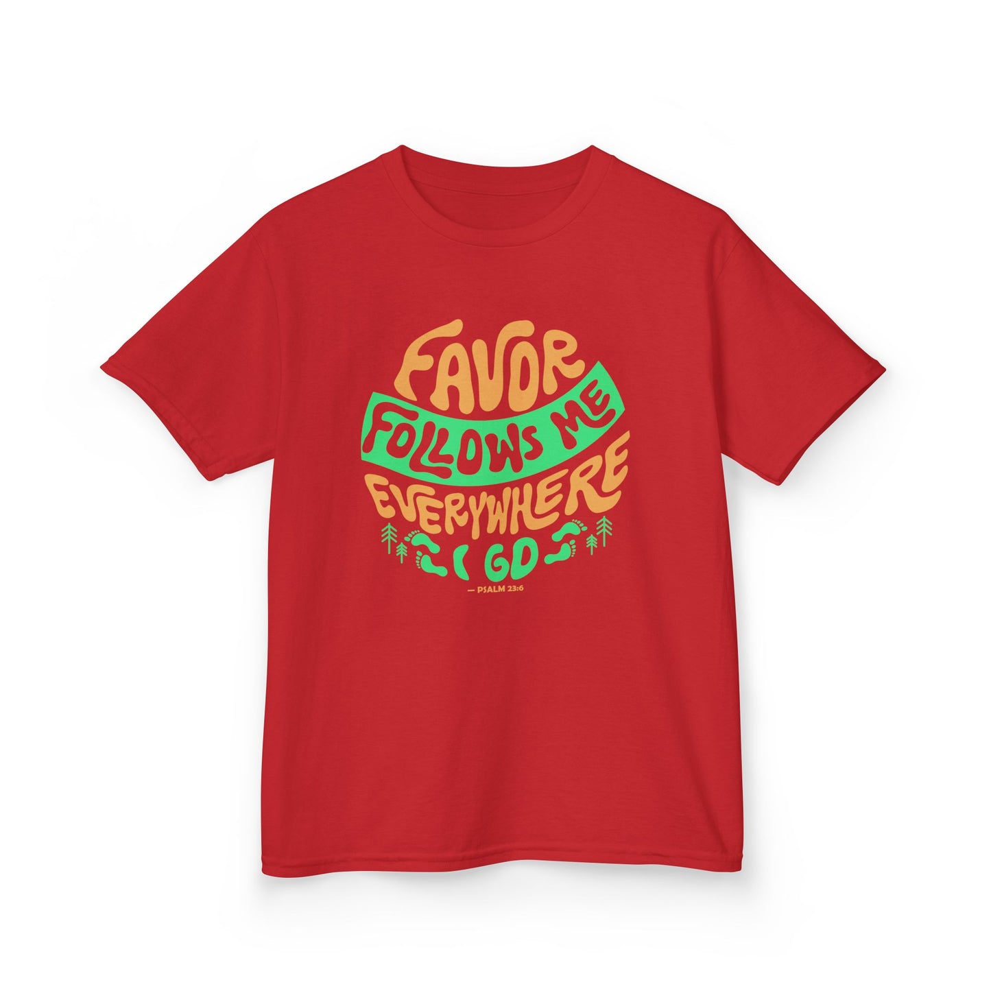 Favor Follows Me Everywhere I Go Kids Tee