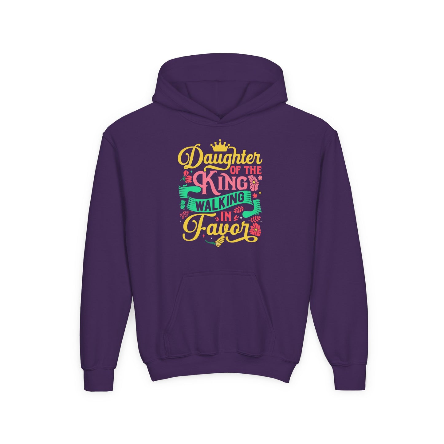 Daughter of the King walking in favor Youth Hoodie